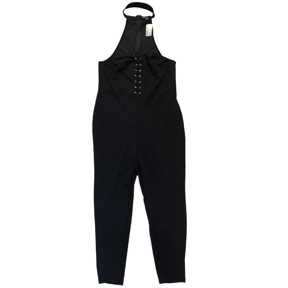 Forever 21 Black Halter Jumpsuit